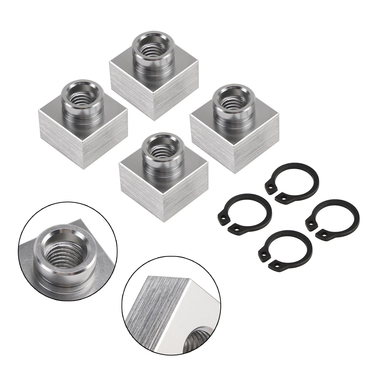 Set of 4 Insert Nut & Snap Ring 04414 03400 for Triton XT & LT