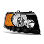 Right Side Black Amber Headlight for Ford Expedition (2003–2006)