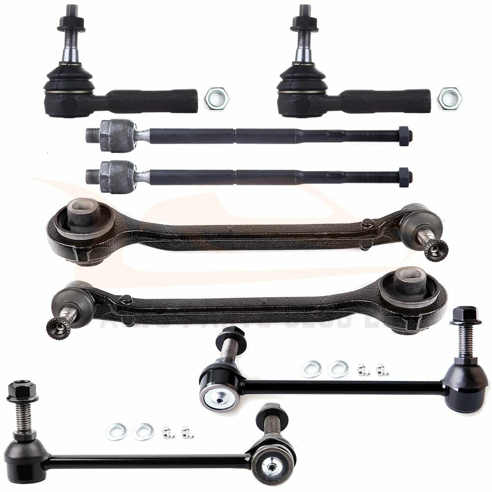 Set of 8 Front Lower Control Arms Sway Bars Tie Rods for Dodge Charger (2006–2010)