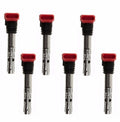 Set of 6 Ignition Coil Spark Plug Connectors for Audi A6 A4 Quattro (3.0L V6)