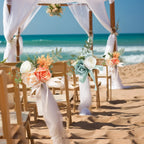 8PCS Aisle Chair Decorations for Wedding Ceremony Party Decor