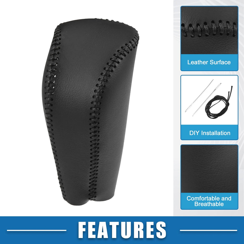 Gear Shift Lever Cover for Honda Odyssey (2015–2018) - Black Stitches