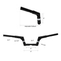 4" Rise 1-1/4" Ape Hanger Handlebar for Harley Dyna Sportster (2004-2023)