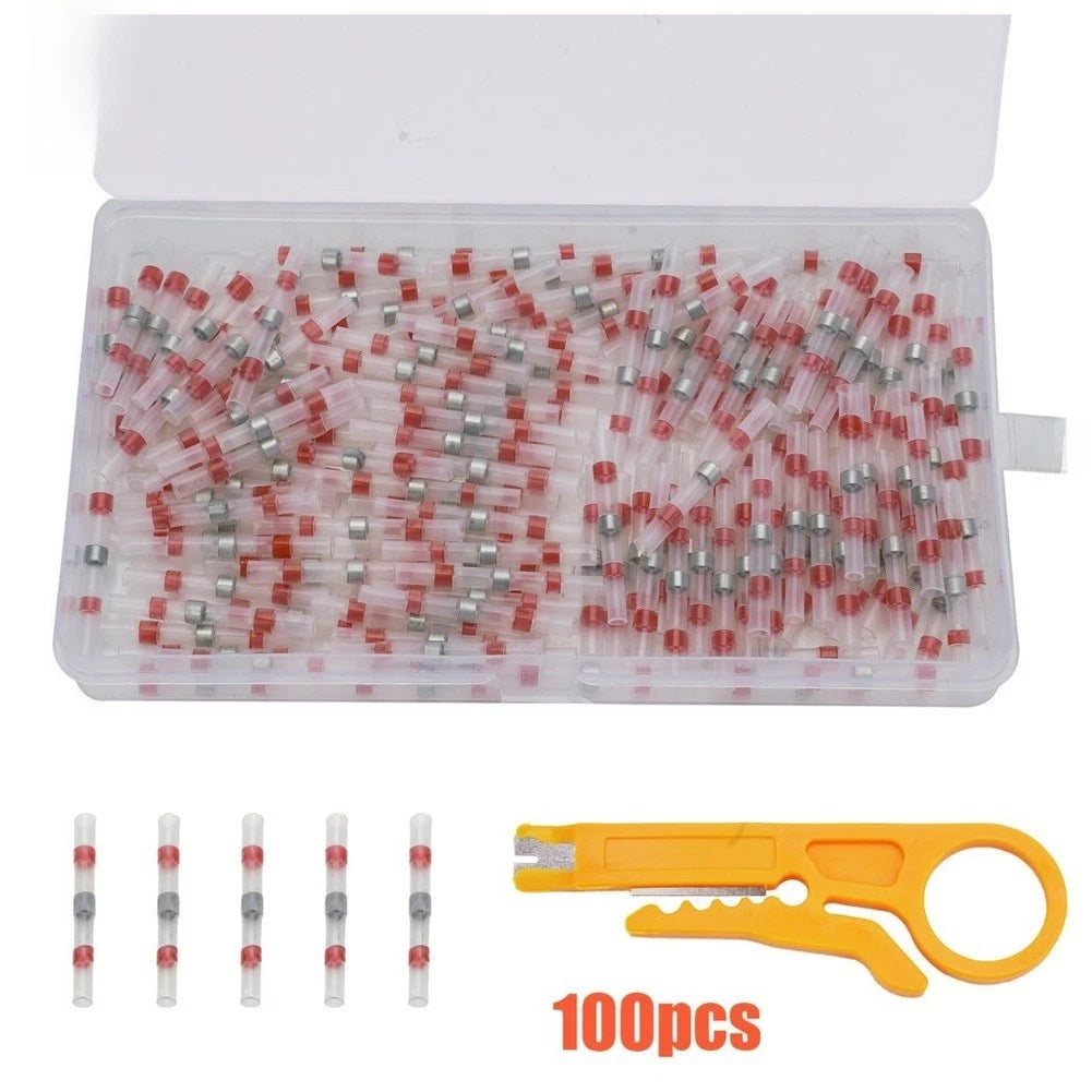 Solder Seal Heat Shrink Butt Connectors for Electrical Wire and Cable Terminals
