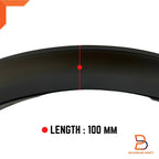Black Slim Fender Flare Arch for Ford Everest UB U704 (2022-2024)
