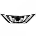 Front Upper Grille Replacement Set for Nissan Sentra (2016–2018) Black Honeycomb