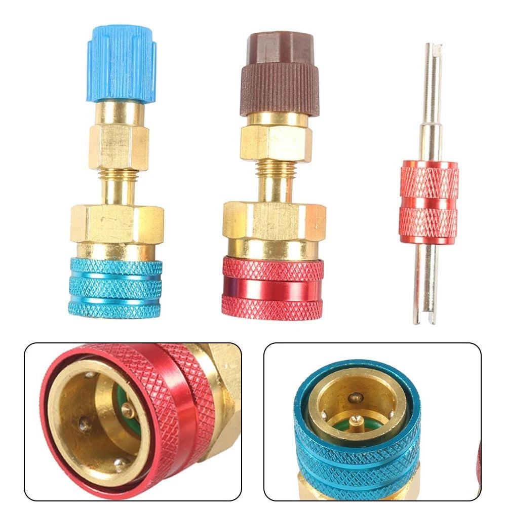 Hose Connectors for R1234YF to R134A Car AC (Set of 2)