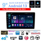9" Android 13 GPS Stereo Radio for 2010-2021 Hyundai I40