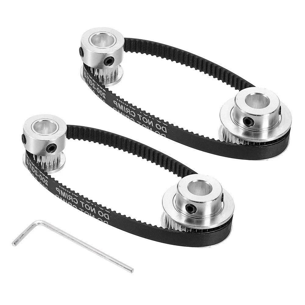 2X Aluminum 2GT Pulley Set 20T + 36T 8mm Bore for CNC Machinery
