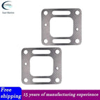 2 Exhaust Manifold Gasket Restrictor Elbow for Mercruiser (Repl 18-0897, 27-863724)