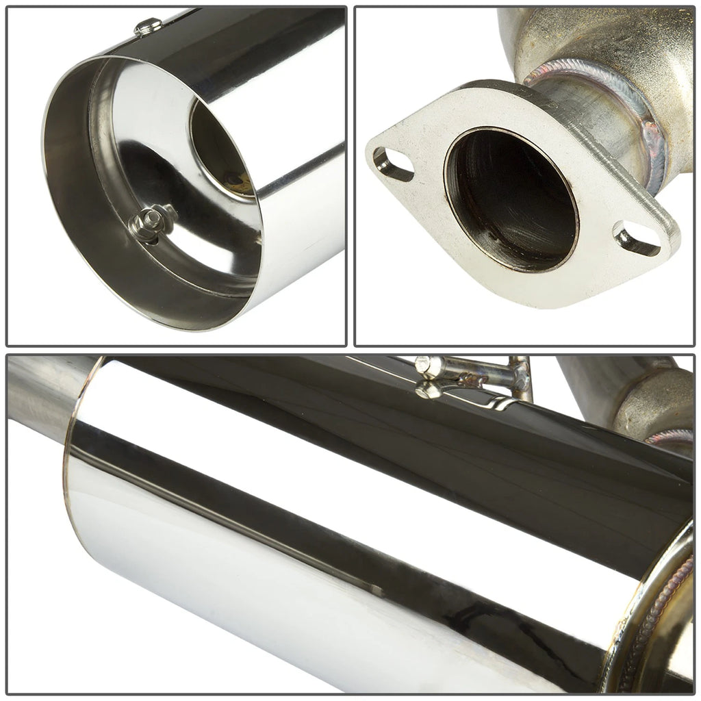Dual 4" Muffler Tip Catback Exhaust for Nissan Altima Sedan V6 (2007–2012)