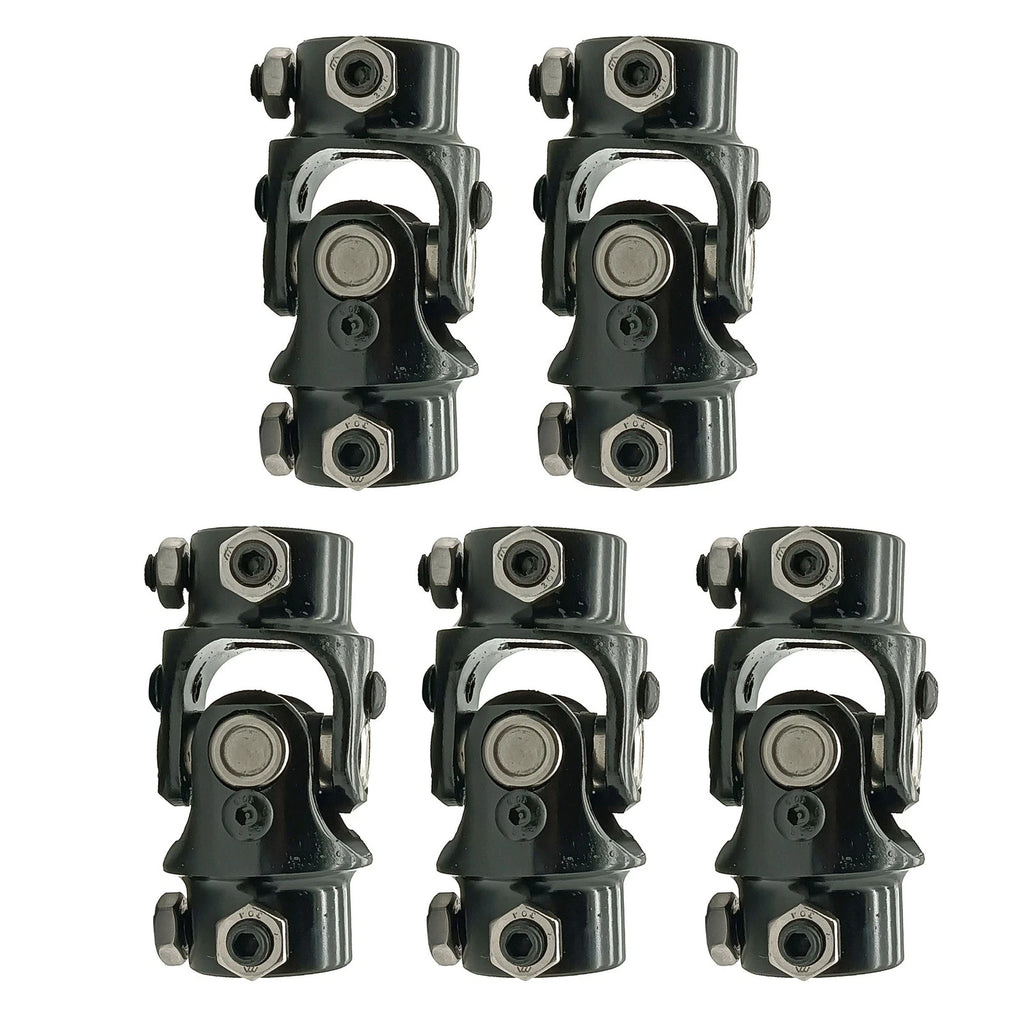 5PCS Universal Steering Black Single U Joint Shaft 3/4" DD for