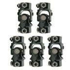 5PCS Universal Steering Black Single U Joint Shaft 3/4" DD for