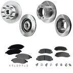 Disc Brake & Pad Kit for Ford F-250 (2005–2007) Front Rear Semi-Metallic