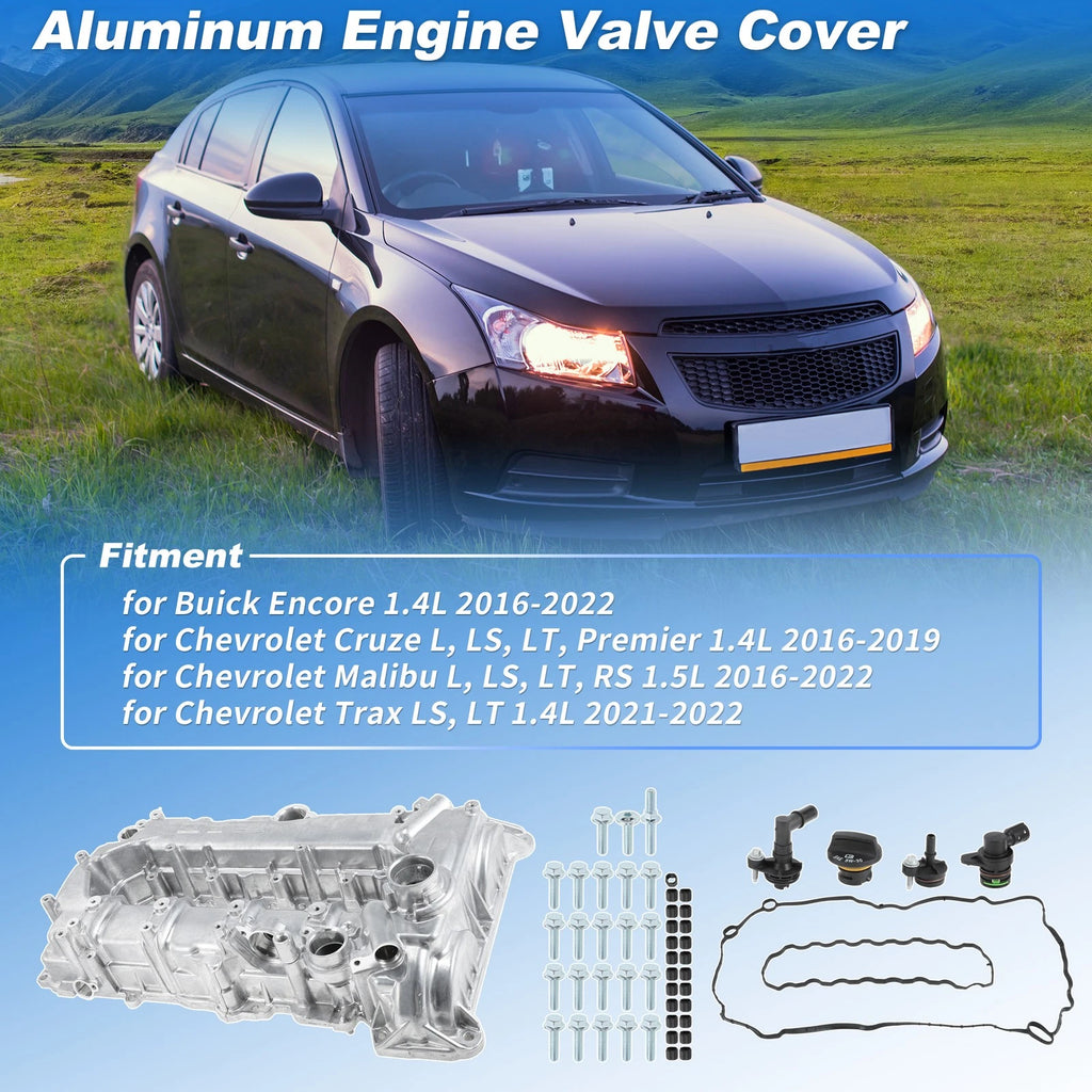 Aluminum Engine Valve Cover for Chevrolet Cruze Malibu Trax (2016–2022) 25204723