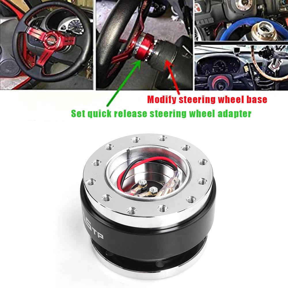 Steering Wheel Quick Release Hub Adapter Kit for Universal Vehicles