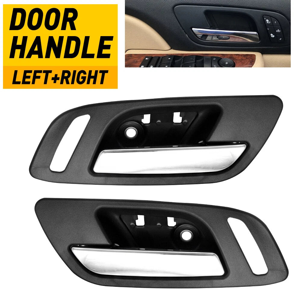 Door Handle for Silverado 1500 (2007–2013) Black Housing Front LH RH Inner