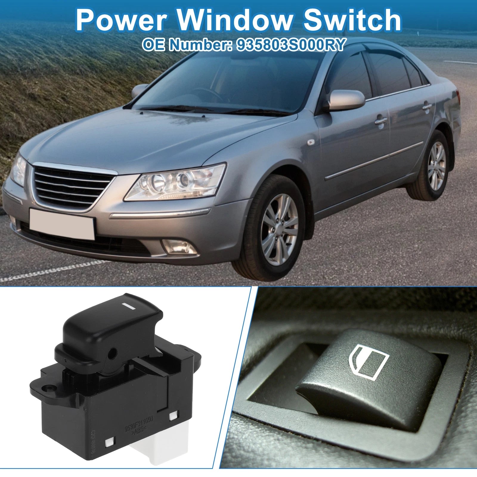 Power Window Switch for Hyundai Sonata (2011–2015) No. 935803S000RY