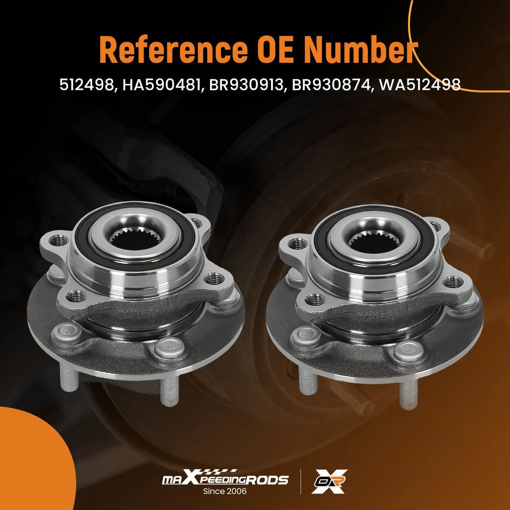 2X Rear Wheel Bearing Hub Assembly for Ford SSV Plug-In Hybrid (2019–2020) 512498