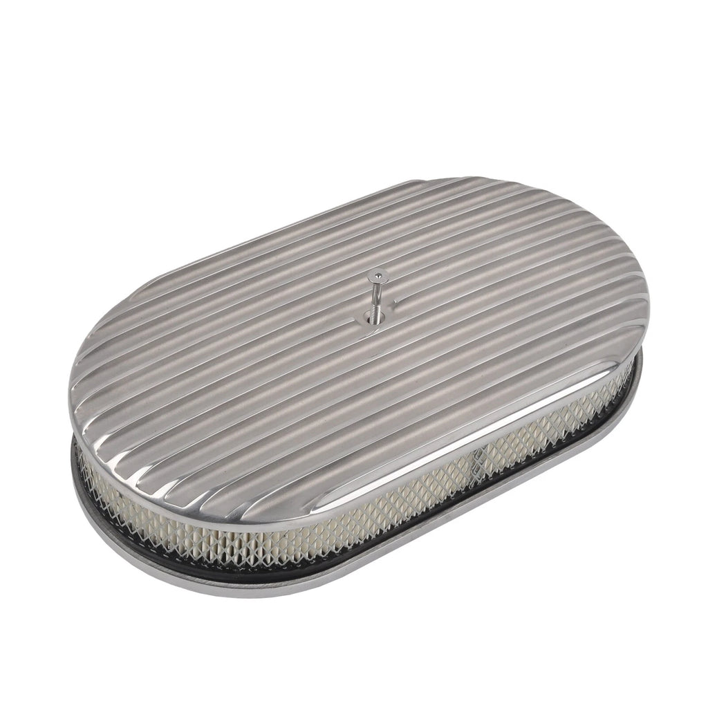 Short Valve Covers & 15" Oval Air Cleaner for Chevy SBC (1958–1986)