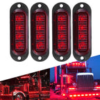Set of 4 LED Side Marker Lights for Truck Trailer RV