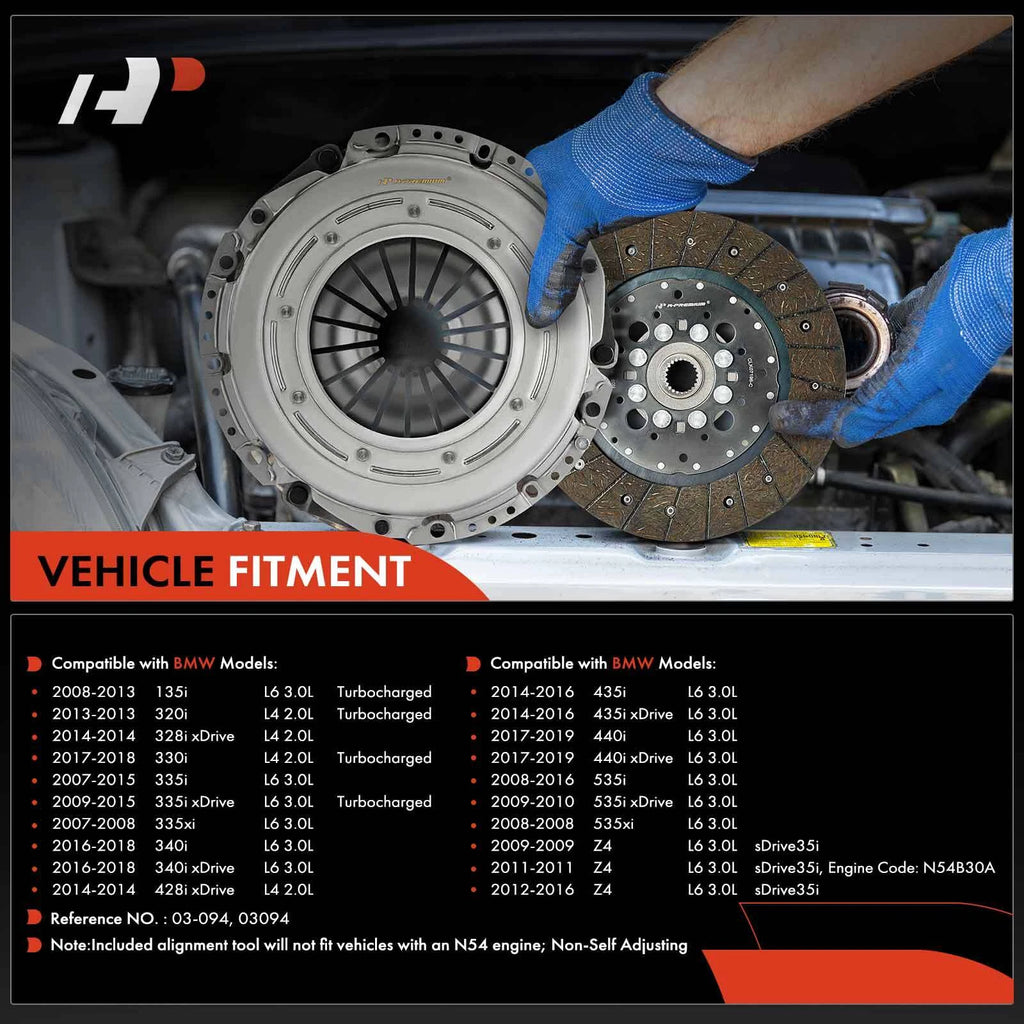 Clutch Kit for BMW F30 328i 340i xDrive 330i F32 (2012–2019)