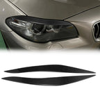 1 Pair Headlight Eyebrow Cover Sticker for BMW F10 (2011–2017) Carbon Fiber