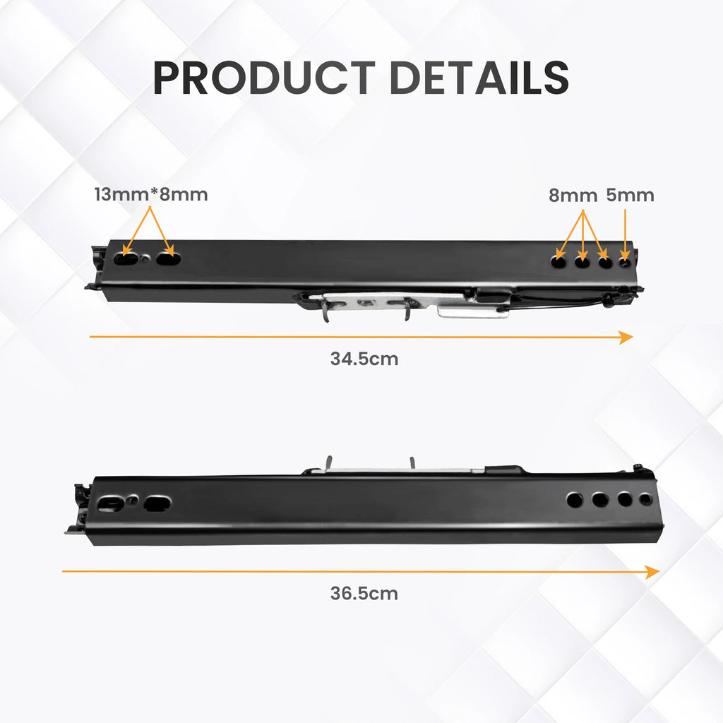 Dual Locking Seat Rails Brackets for Universal Bucket Seats (Pair)