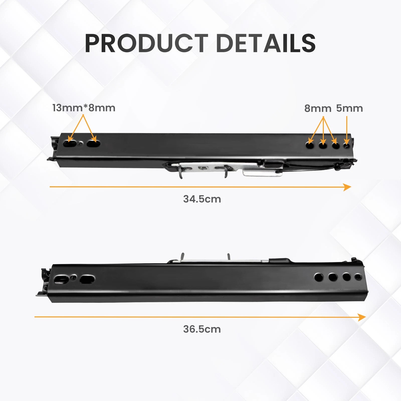Dual Locking Seat Rails Brackets for Universal Bucket Seats (Pair)