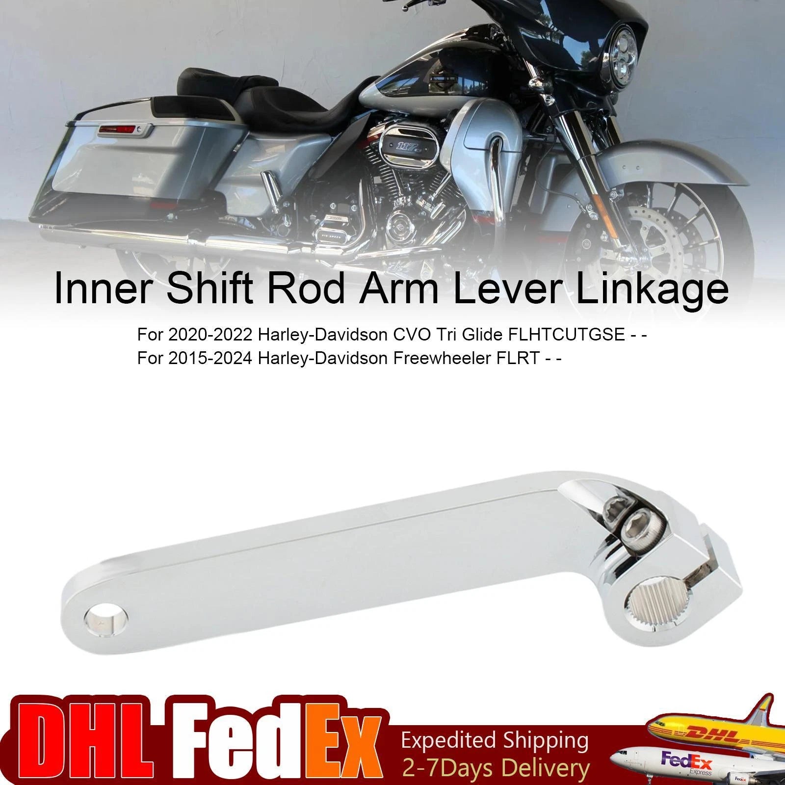 Inner Shift Rod Arm Lever Linkage for Harley Road King FLH FLT FLRT (1984–2019)