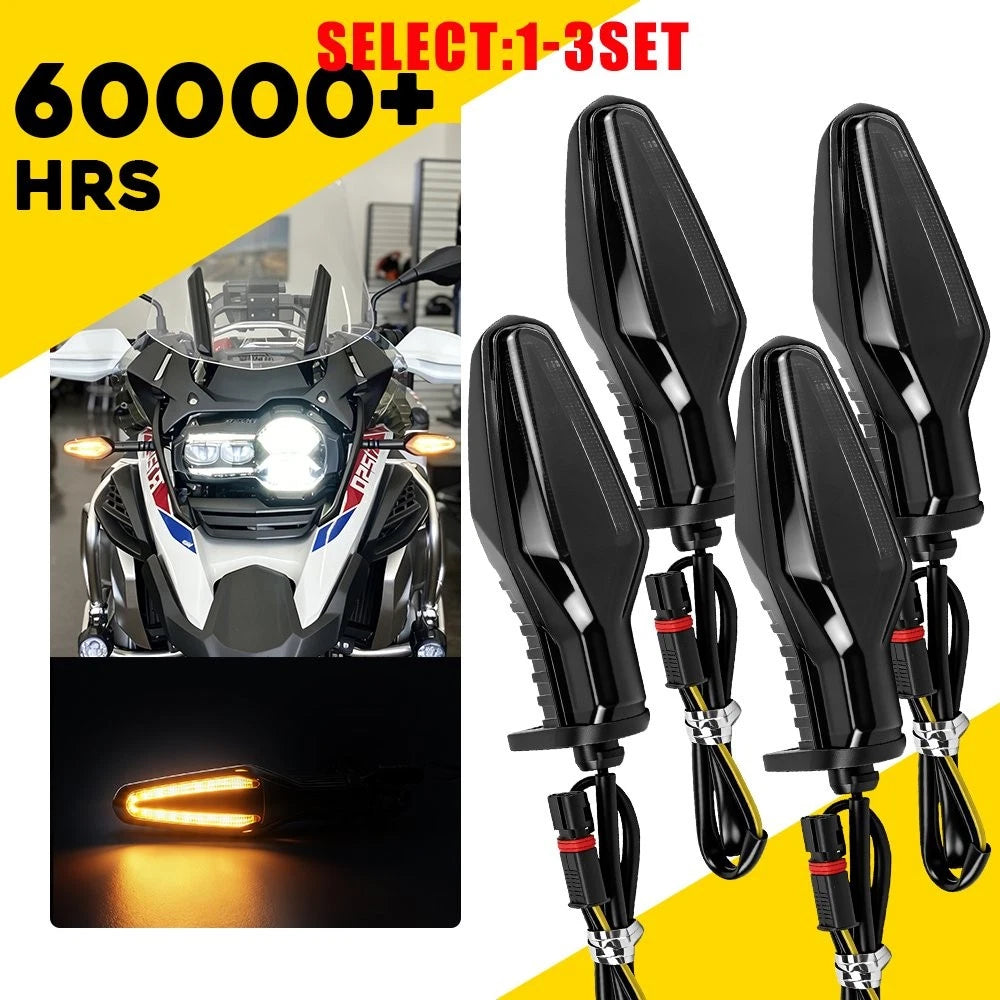 Smoked Lens Front LED Turn Signals for BMW G310R G310GS (2021–2025)