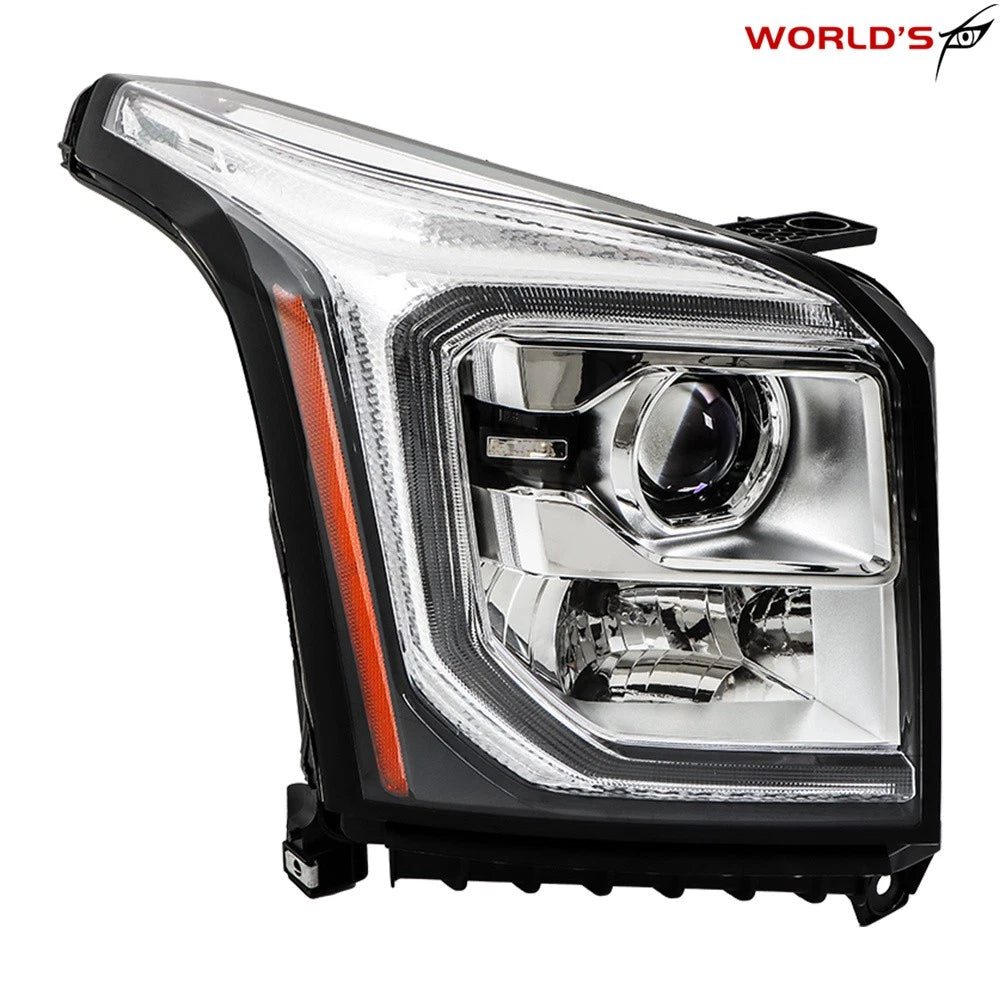 HID LED DRL Projector Headlight Set for GMC Yukon XL (2015–2020)