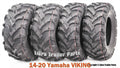 Set of 4 Solid Mud Tires 25X8X12 & 25X10X12 for Yamaha Viking (2014–2020)