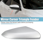 Right Side Mirror Corner Triangle Cover for Honda Civic (2016–2019) Silver Tone