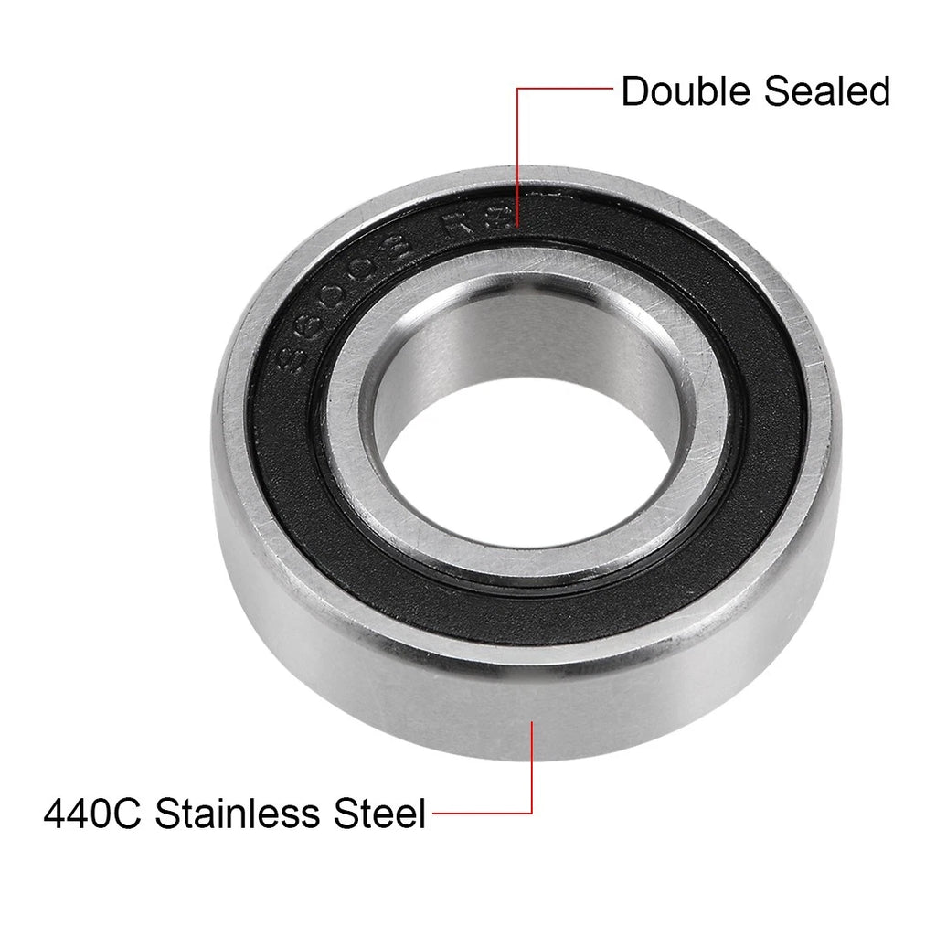 S6003-2RS Stainless Steel Ball Bearing 17x35x10mm (6003RS)