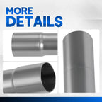 8Pcs 3" Mild Steel Exhaust Pipe Bend Kit for Universal Fit