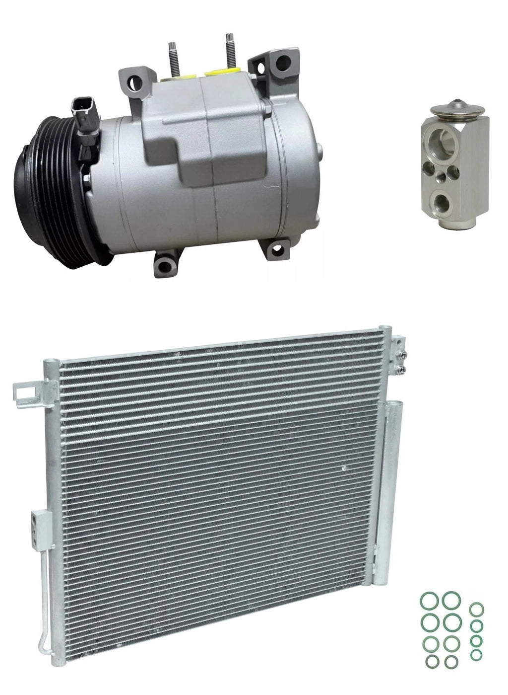 AC Compressor Kit With Condenser Replacement for Jeep Grand Cherokee 3.6 (2017)