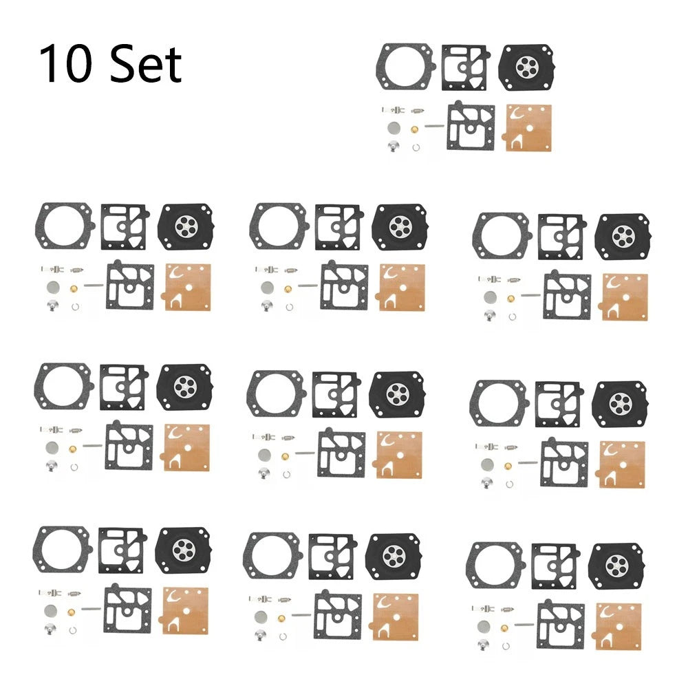 Set of 10 Carburetor Repair Kits for Walbro K22-HDA Chainsaw