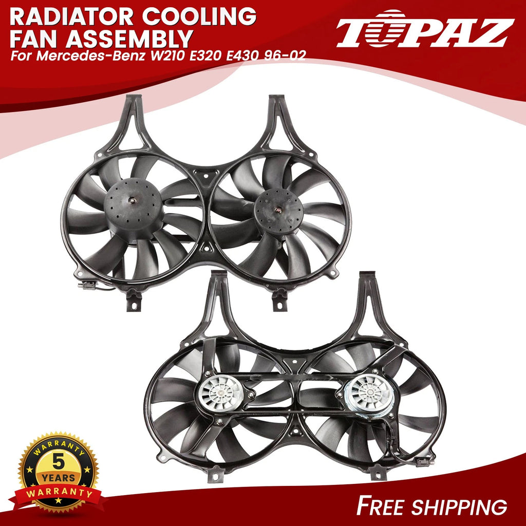 Radiator Cooling Fan Assembly for Mercedes-Benz E320 E430 (1996–2002)