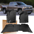 All Weather Floor Mats for Chevy GMC 2500HD 3500HD (2015–2019)