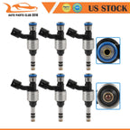 Set of 6 Fuel Injectors for Buick Enclave 3.6L (2018–2024) Cadillac ATS 3.6L (2013–2015)