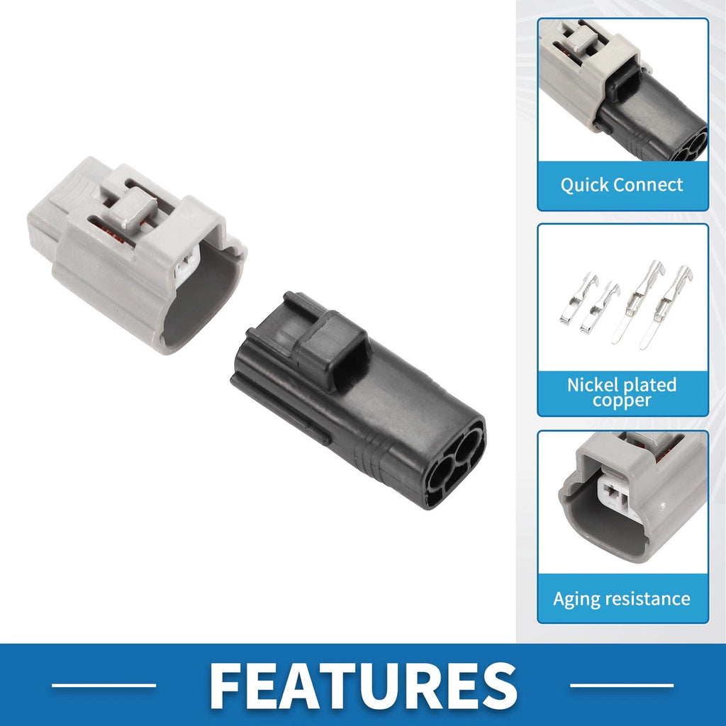 2 Pin Electrical Wire Connector Plug for Toyota Lexus Scion 