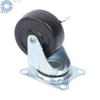 12 Pack Rubber Swivel Caster Wheels for Load Capacity 340lbs (2")