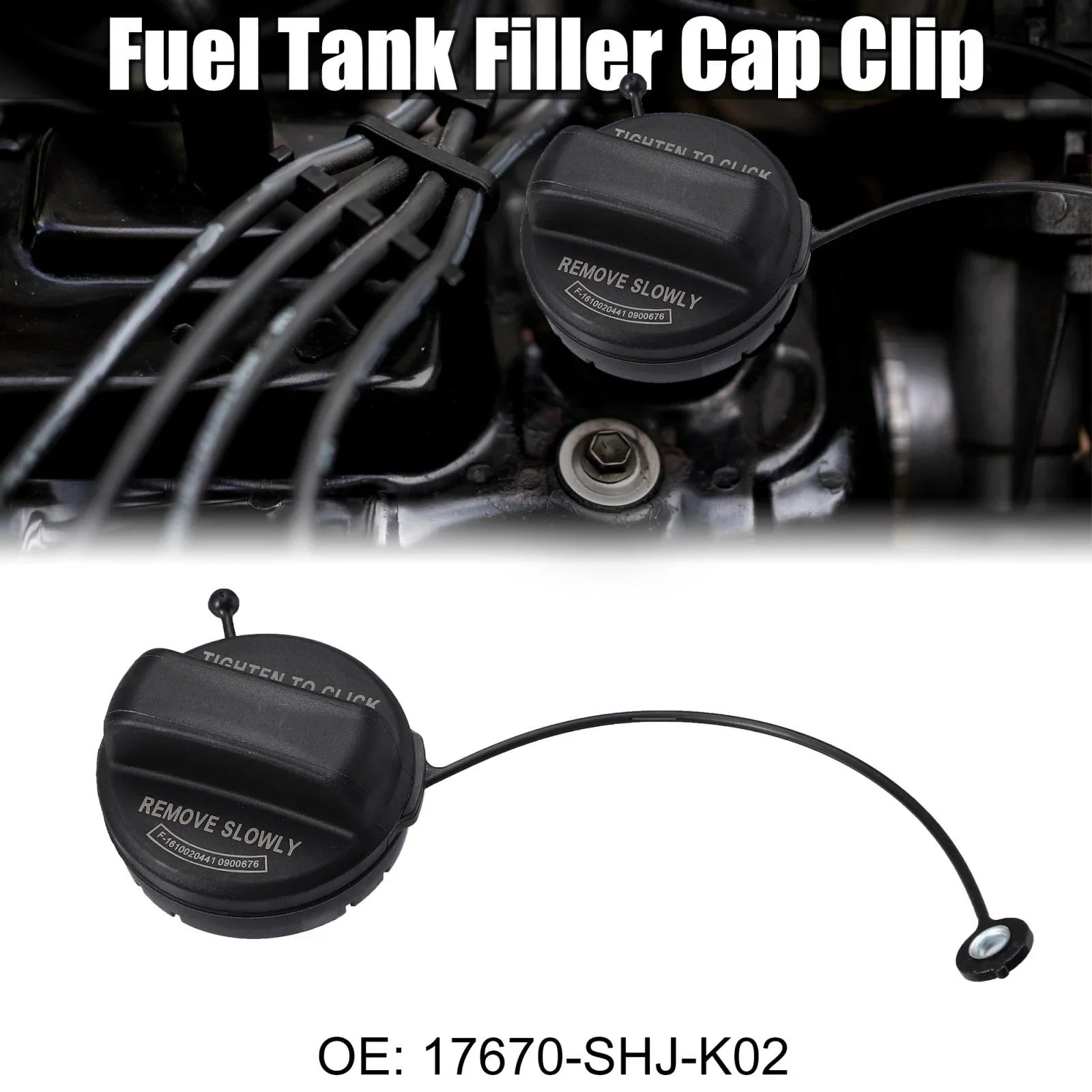 Gas Engine Oil Filler Cap Plug Cover for Honda Accord (2003-2007)