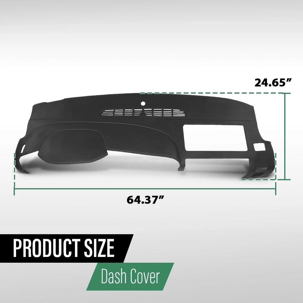 Soft TPE Dash Board Cover for Silverado 1500, Sierra (2007–2014)