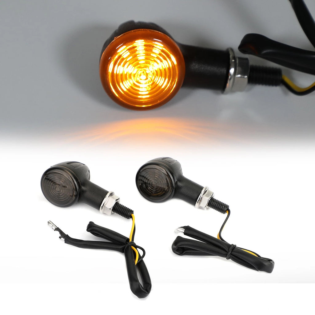 Universal Small Bullet Turn Signal Lights for Motorcycles (LED)
