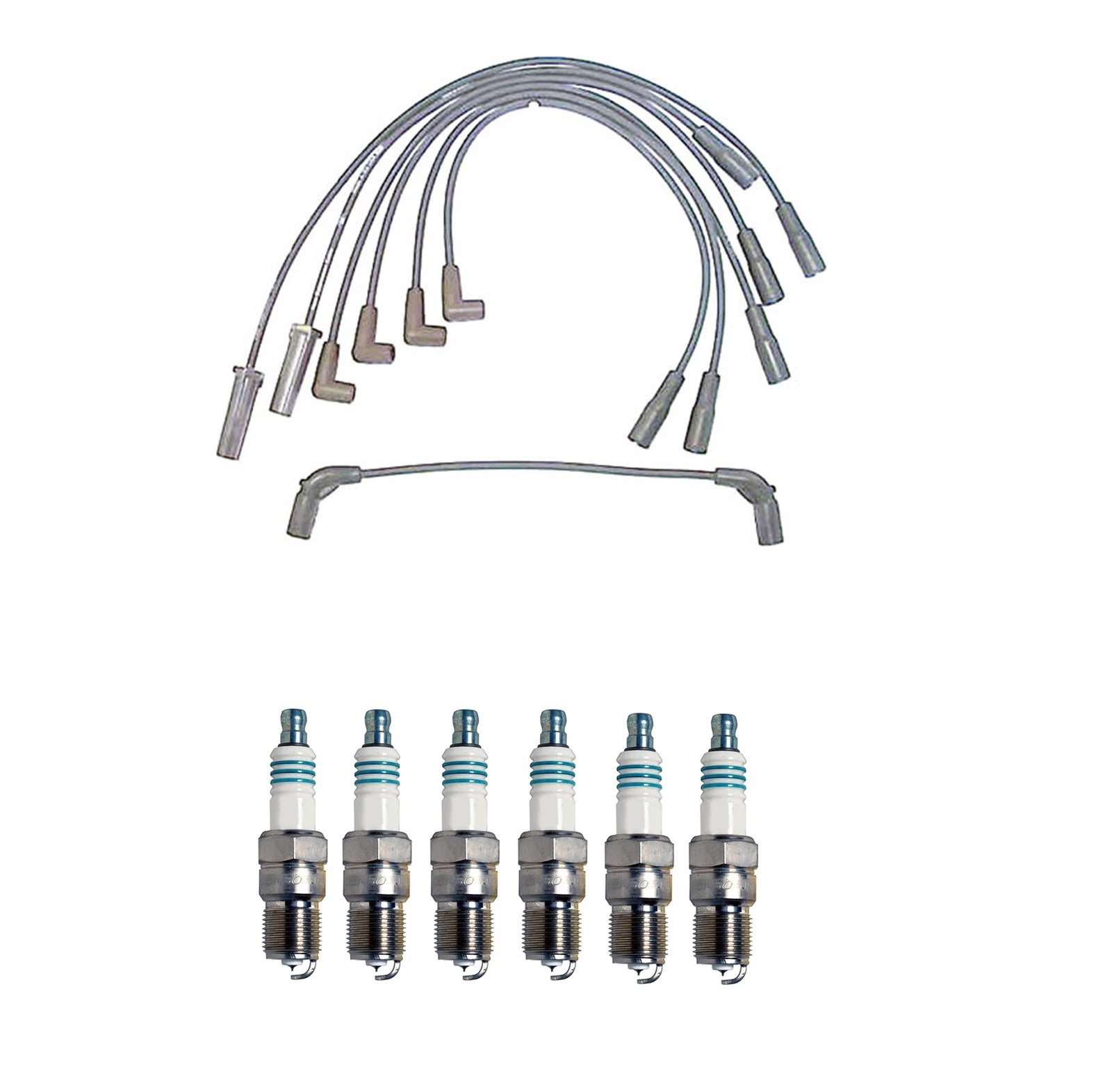 Denso Wire Set & 6 Iridium Spark Plugs for GM 4.3 V6 (1996–2002)