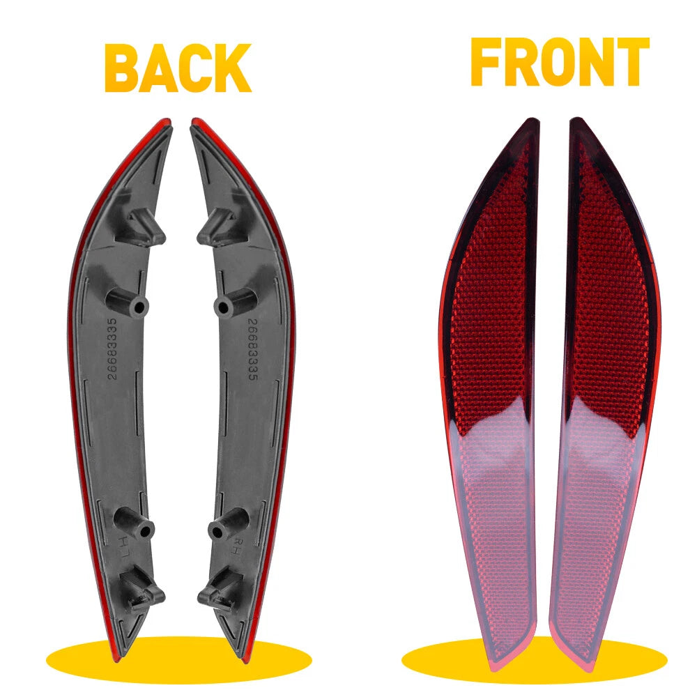 Rear Bumper Reflector Lights Cover for Chevrolet Cruze (2016â2019)