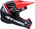 Alpinestars SM3 Radium Helmet for Offroad (Small, Black/Red Fluo/White)