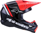 Alpinestars SM3 Radium Helmet for Offroad (Small, Black/Red Fluo/White)